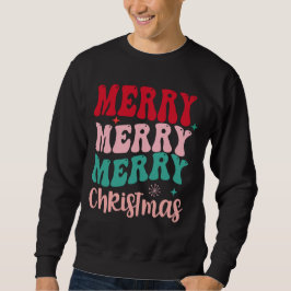 レトロなクリスマスおめでとう スウェットシャツ