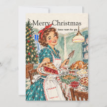 レトロなクリスマスのディナー