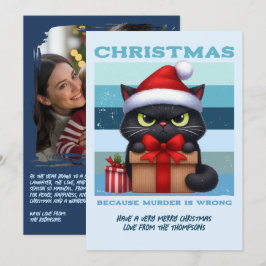 レトロなクリスマスの猫の写真がかわいい！寒さで凍りついた猫の面白いクリスマスグッズ シーズンカード