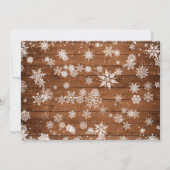 レトロなクリスマスの赤いトラックの素朴な3枚の写真のグリーティング シーズンカード (裏面)