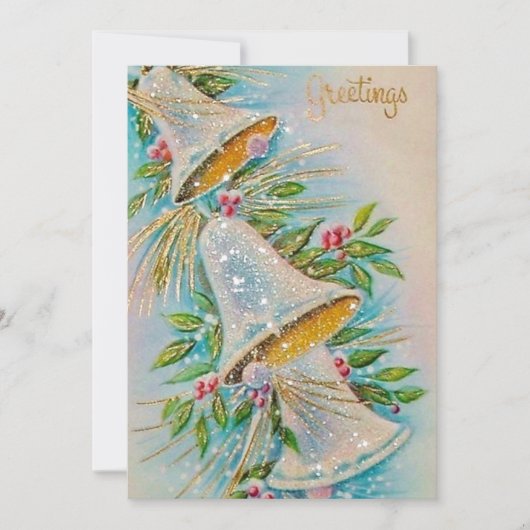 レトロなクリスマスの鐘 シーズンカード (正面)