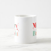 レトロなクリスマスの飾り付け コーヒーマグカップ (中央)