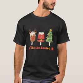 レトロなクリスマスアイスのホリデーシーズン Tシャツ