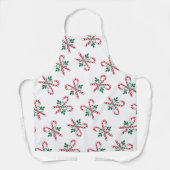 レトロなクリスマスキャンディ エプロン (正面)