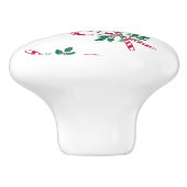 レトロなクリスマスキャンディ セラミックノブ (側面)