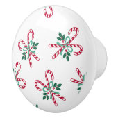 レトロなクリスマスキャンディ セラミックノブ (右)