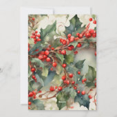 レトロなクリスマスサンタクロース シーズンカード (裏面)