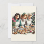 レトロなクリスマス・クッキー交換会 招待状 (裏面)
