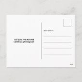 レトロなクリスマス メリークリスマス ビルボード グリーティングカード シーズンポストカード (裏面)