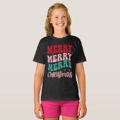 レトロなクリスマス Tシャツ (正面フル)