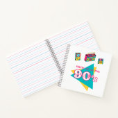 レトロなグラフィック「90年代に育った」 ノートブック (内部)