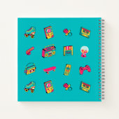 レトロなグラフィック「90年代に育った」 ノートブック (裏面)