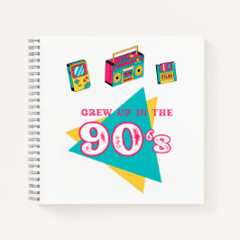 レトロなグラフィック「90年代に育った」 ノートブック