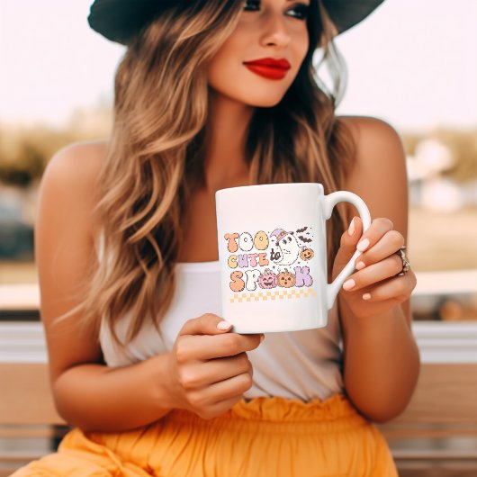 レトロなグルービーハロウィーンを台無しにするにはかわいい コーヒーマグカップ