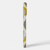 レトロなグルービーパターン – モノグラム – 金ゴールドトープ Case-Mate iPhoneケース (裏面 / 右)