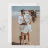 レトロなグルービー結婚カラフル 招待状 (裏面)