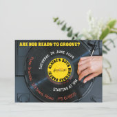 レトロなグルーブ ミュージック ビニール 60年代 70年代 招待状 (スタンド正面)