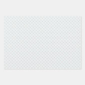 レトロなグレー、ミント、幾何学のソフトな組み合わせ ラッピングペーパーシート (正面3)