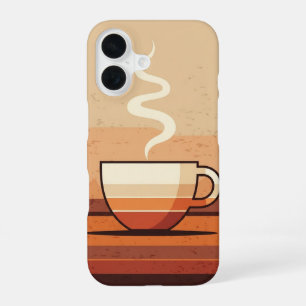 レトロなコーヒーカップ iPhone 16ケース