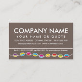 レトロなコーヒーラインの顧客評価 ロイヤリティカード (裏面)