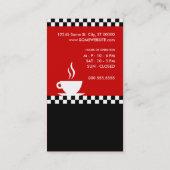 レトロなコ市松模様にーヒーパンカード ロイヤリティカード (裏面)