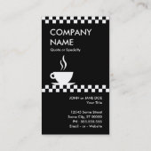 レトロなコ市松模様にーヒーパンカード ロイヤリティカード (裏面)