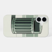 レトロなゴミ箱 シンプル iPhone 16ケース (裏面横)
