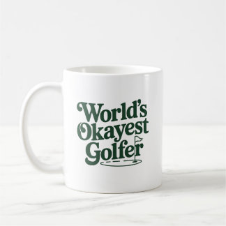 レトロなゴルフのユーモア 世界一まあまあなゴルファー コーヒーマグカップ