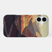 レトロなサイレントキャニオン iPhone 16ケース (裏面横)