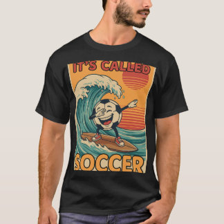 レトロなサッカーおもしろTシャツ スポーツファン 男性用 Tシャツ