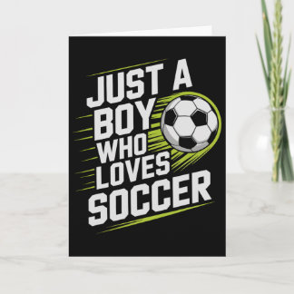 レトロなサッカー少年 カード