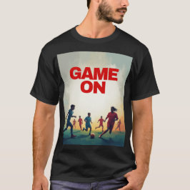 "レトロなサッカー選手Tシャツでゲームを始めよう" Tシャツ