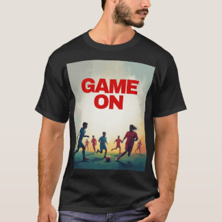 "レトロなサッカー選手Tシャツでゲームを始めよう" Tシャツ