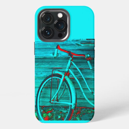 レトロなサビサビ自転車 iPhoneケース (裏面)