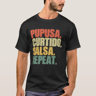 レトロなサルバドール料理 カルティードサルサチーズ fr tシャツ