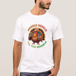 レトロなサンクスギビングのかぼちゃの水彩画の秋 Tシャツ