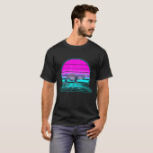 レトロなサンセットキャメル Tシャツ (正面フル)