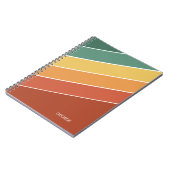 レトロなサンセットライン ノートブック (左側)