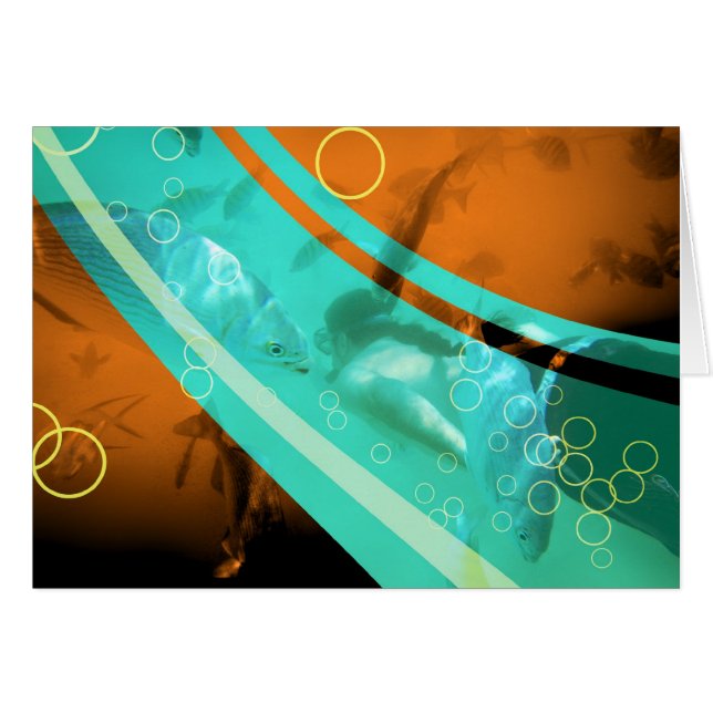 レトロなシュノーケリング写真 (正面横)