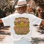 レトロなシンチョ・デ・マヨのナチョ平均値ナースのユーモア Tシャツ