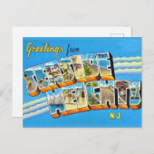 レトロなシーサイドハイツ ニュージャージー州  ポストカード (正面/裏面)