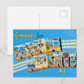 レトロなシーサイドハイツ ニュージャージー  ポストカード (正面/裏面)