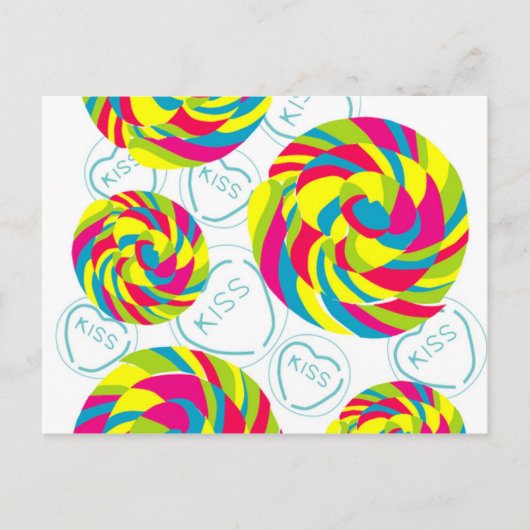 レトロなスイーツ ポストカード (正面)