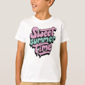 レトロなスイートサマータイム Tシャツ (正面)