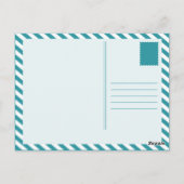 レトロなスカイダイビング ポストカード (裏面)