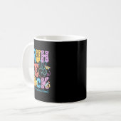 レトロなスクールライフ再開!学校の初日だね コーヒーマグカップ (正面左)