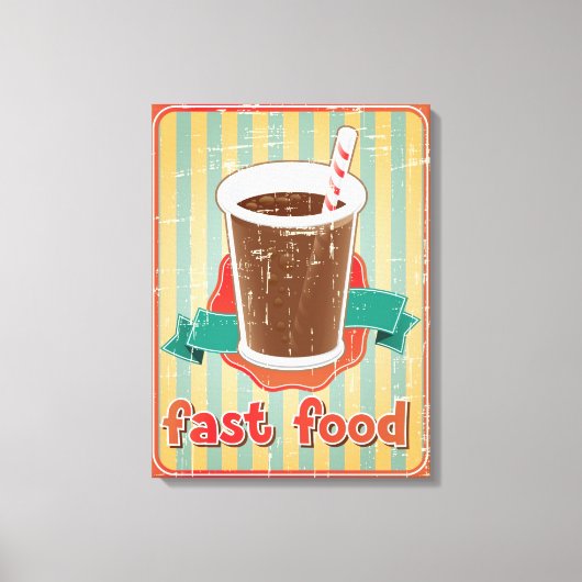 レトロなスタイル キャンバスプリント (正面)