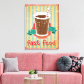 レトロなスタイル キャンバスプリント (インサイチュ (リビング))