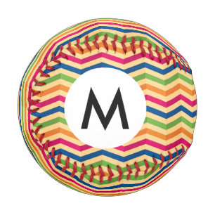 レトロなストライプの背景 野球ボール