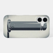 レトロなストリートポール iPhone 16ケース (裏面横)